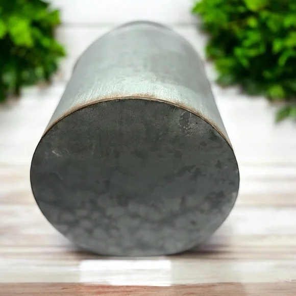 Rare Vintage Style Galvanized Milk Can With American Flag 13.5” x 8.75” - Picture 6 of 13